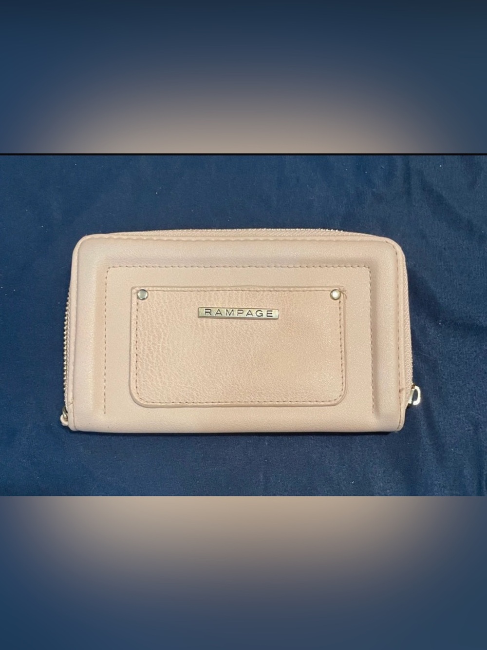 Rampage Pale Pink Zip Wallet with Front Pocket